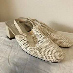 Vintage white small heels